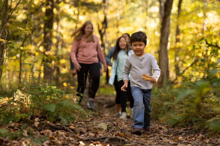 Fall family hike in Pocahontas County