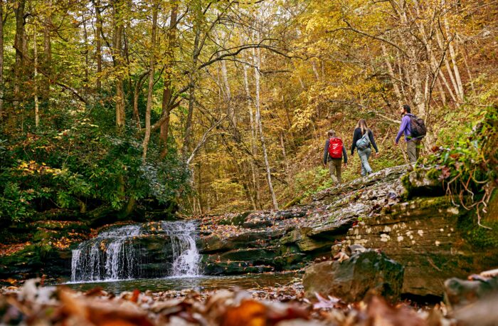 Glade Creek Trail in Fall