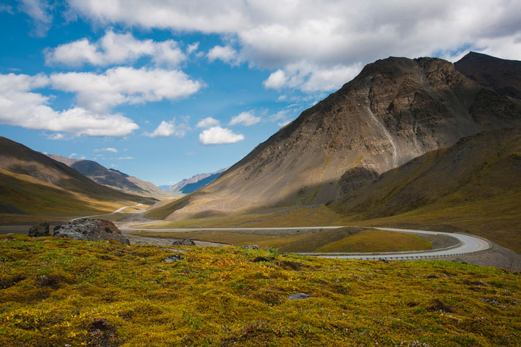 The scenic Dalton Highway in Alaska