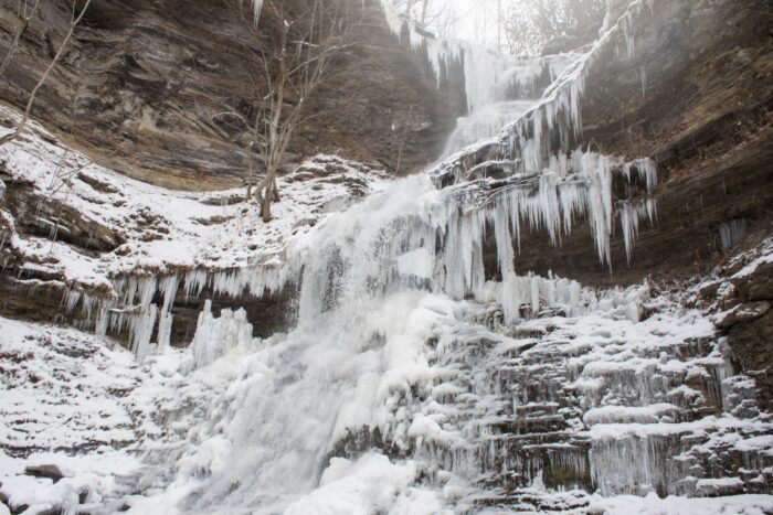 Cathedral Falls, winter