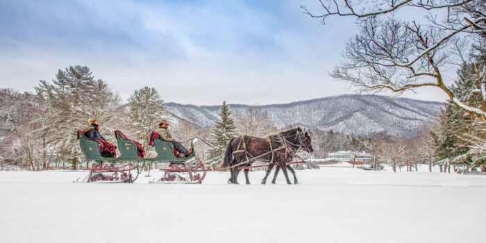 The Greenbrier, sleigh ride, winter