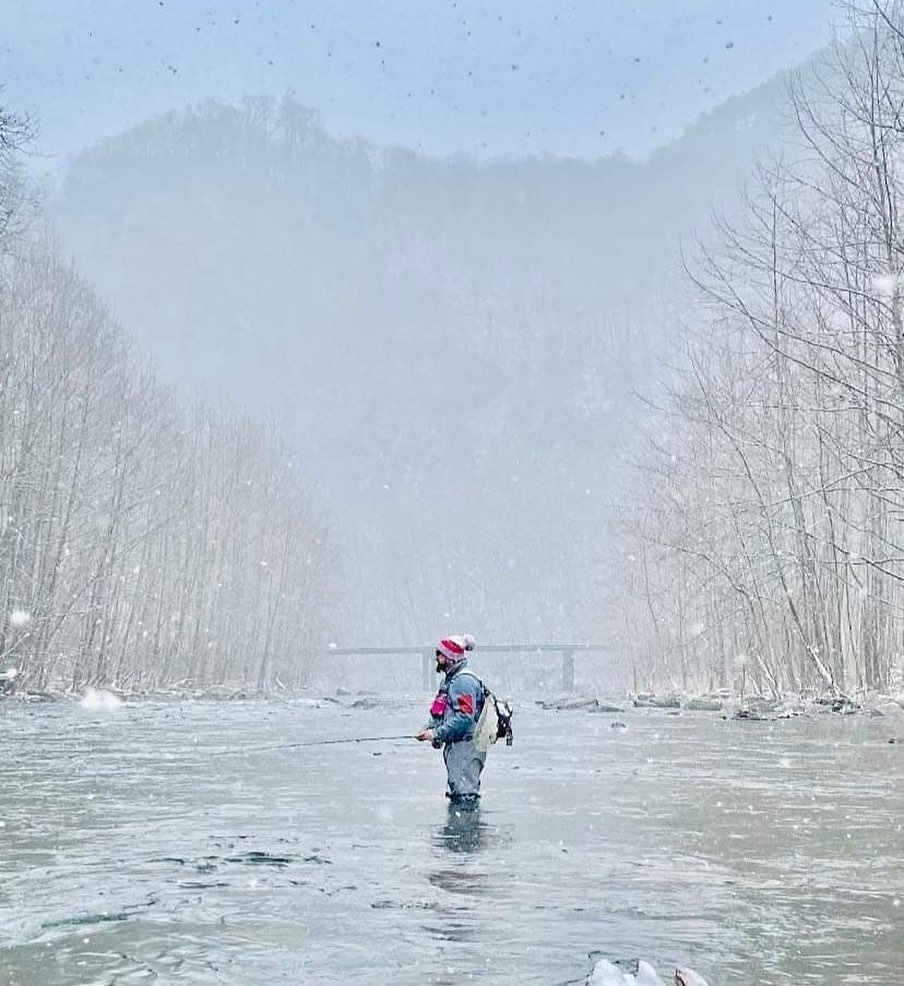 winter, fishing