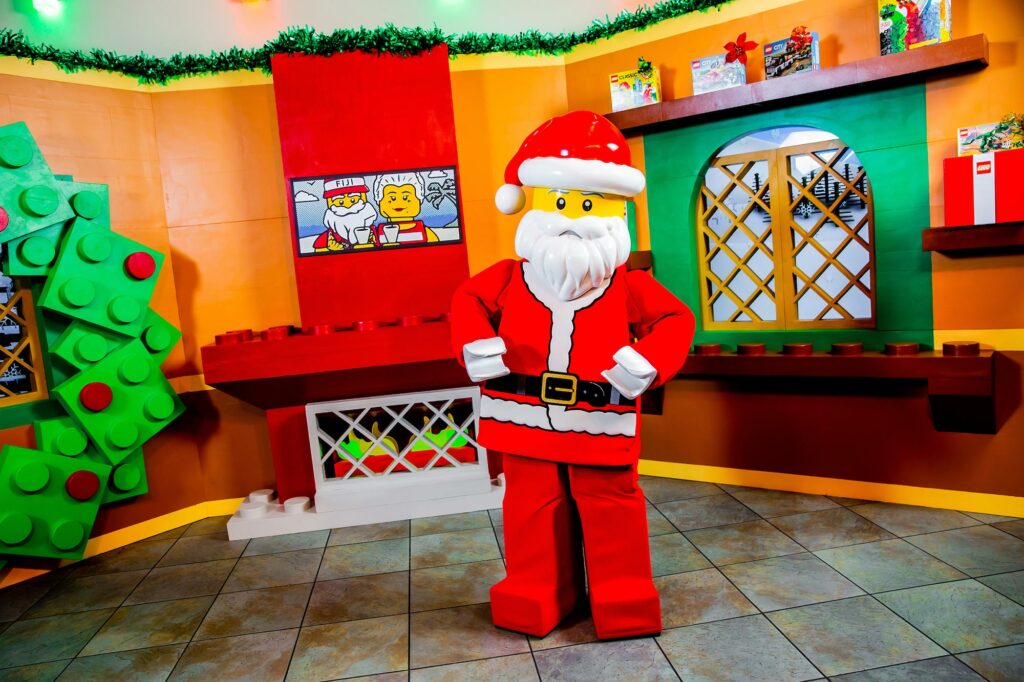 Santa at photo spot during Holidays at LEGOLAND