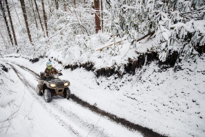 ATV, Hatfield McCoy Trails, winter